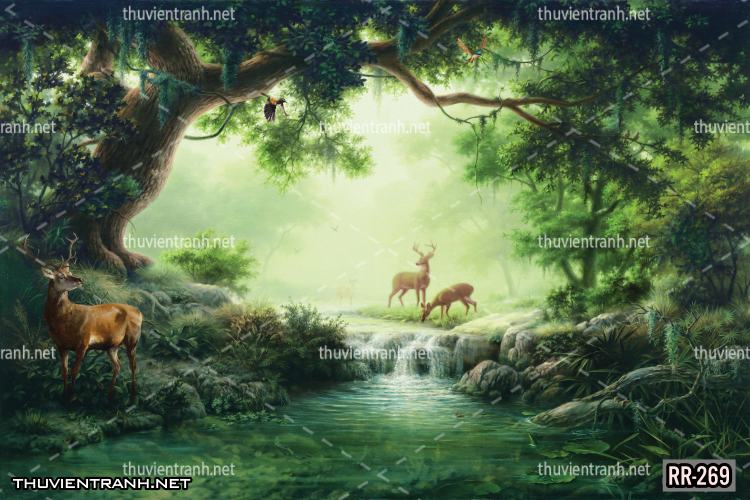 Tranh dán tường rừng rậm nhiệt đới, Tranh vẽ cổ điển, Vintage TropicalRR-269 - Kết quả tìm kiếm tranh tường